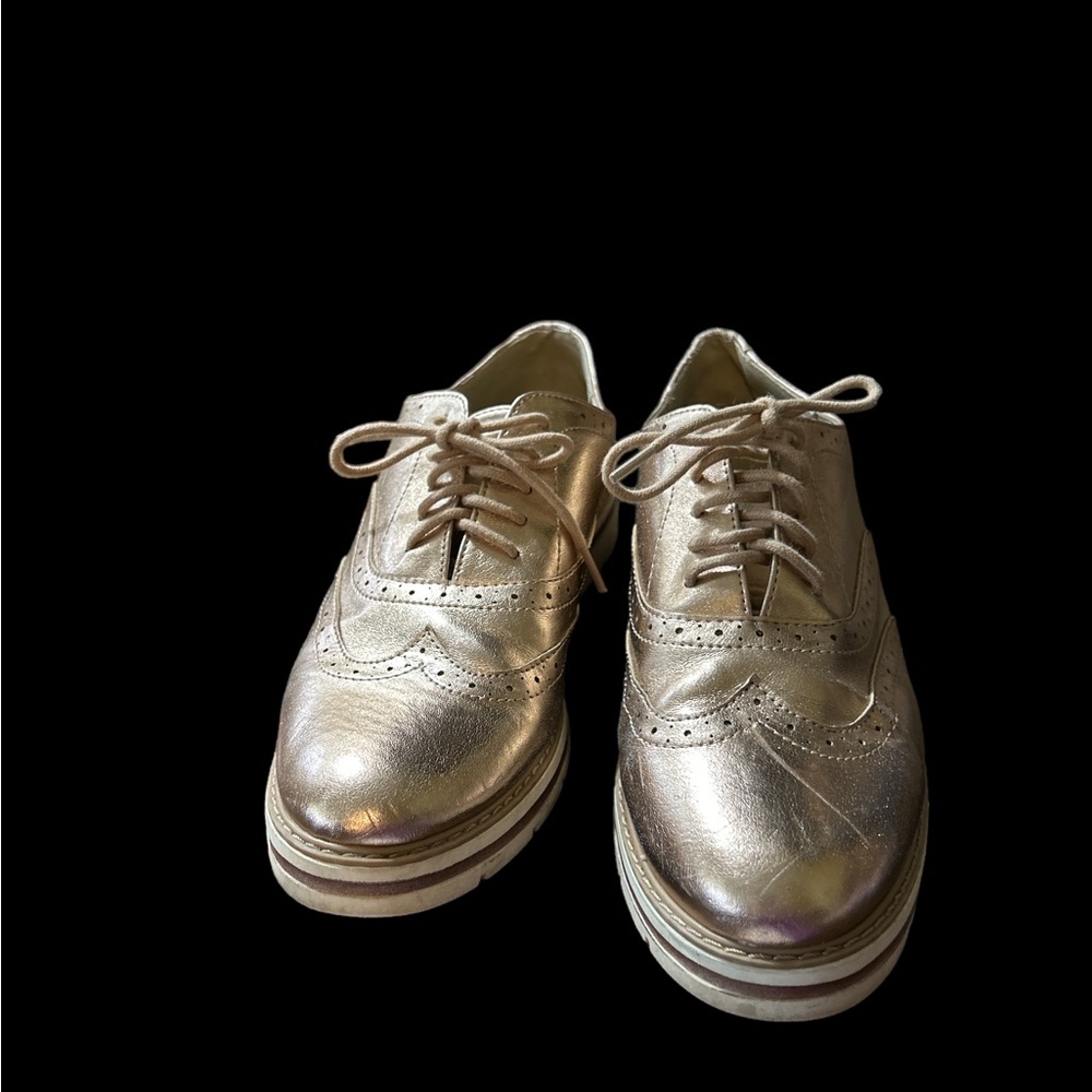 SODA ROSE GOLD  platform shoes, size 7